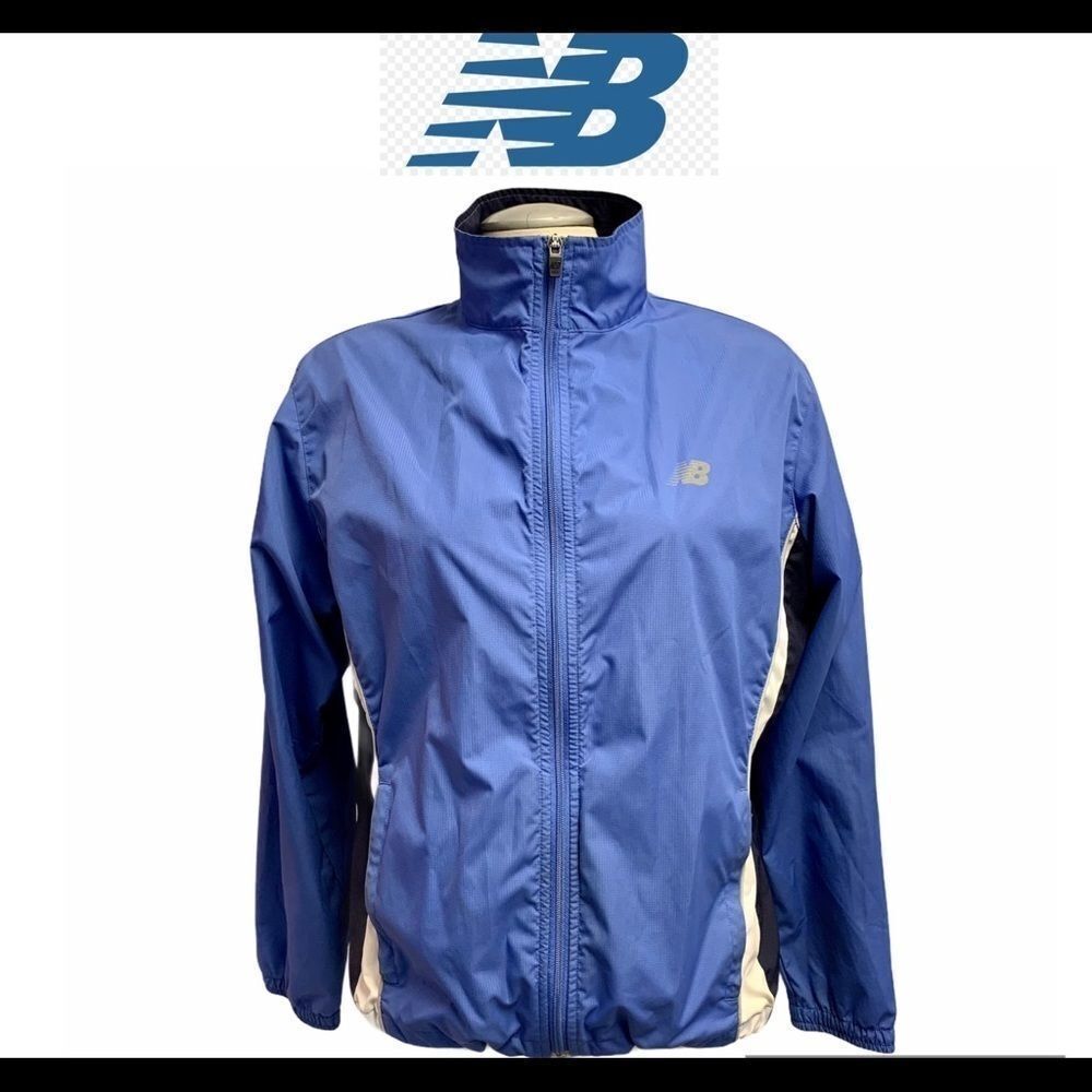 NEW balance periwinkle blue windbreaker jacket SzL
